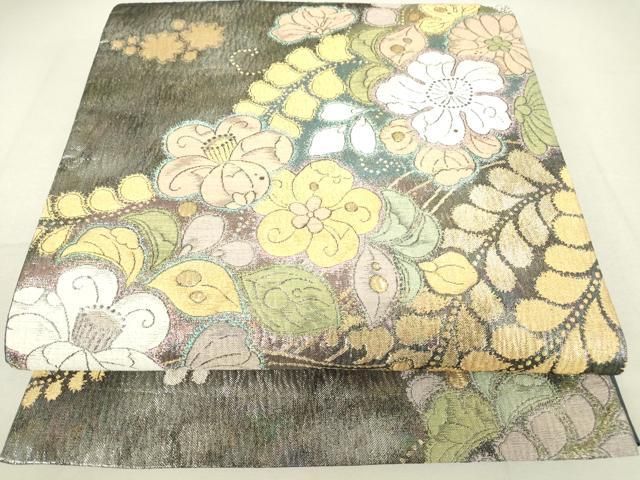 セール♪六通柄袋帯　彩霞辻ヶ花文　着物 楽天市場】訪問着 身丈161cm 裄丈67cm M 袷 袋帯セット 辻が花柄