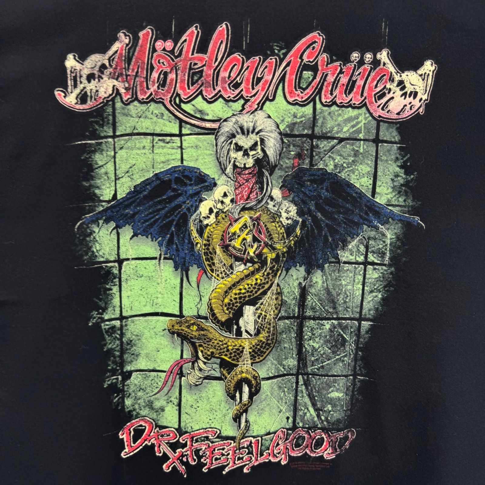 Motley Crue Print T-shirt Tee USA製ボディ モトリークルー Tシャツ T