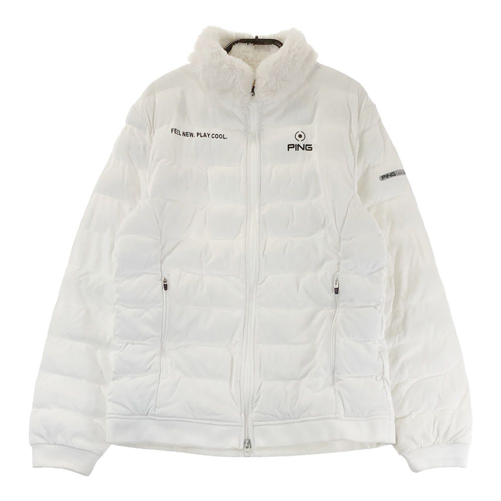 Malbon ゴルフ クロップドジャケット ホワイト　アウター　レディース　L TFW49 - 【ラスト1点-サイズXXL】 FULL ZIP BLOUSON / ジップアップ