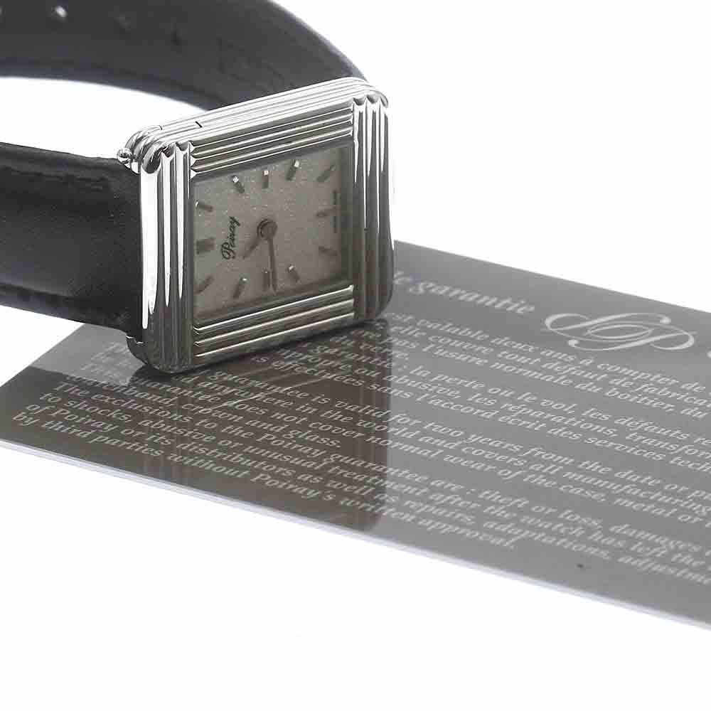 Poiray ポアレ マ・プルミエ クォーツ レディース 腕時計 黒文字盤 純正革ベルト ポアレ Poiray マ・プルミエ ラウンド クォーツ レディース _764523