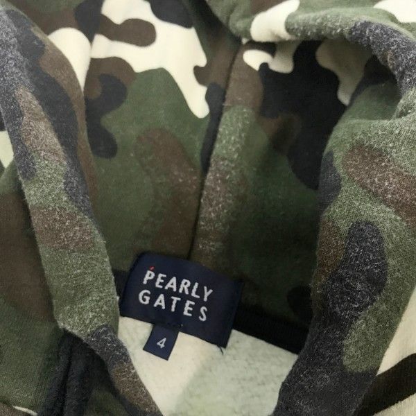 パーリーゲイツ PEARLYGATES パーカー 迷彩 カモフラ ワッペン 1