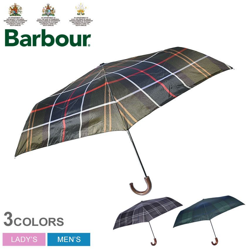 BARBOUR バブアー 傘 タータン ミニ アンブレラ UAC0201 メンズ レディース 雨具 折りたたみ 01.クラシック 品番 6622-0001