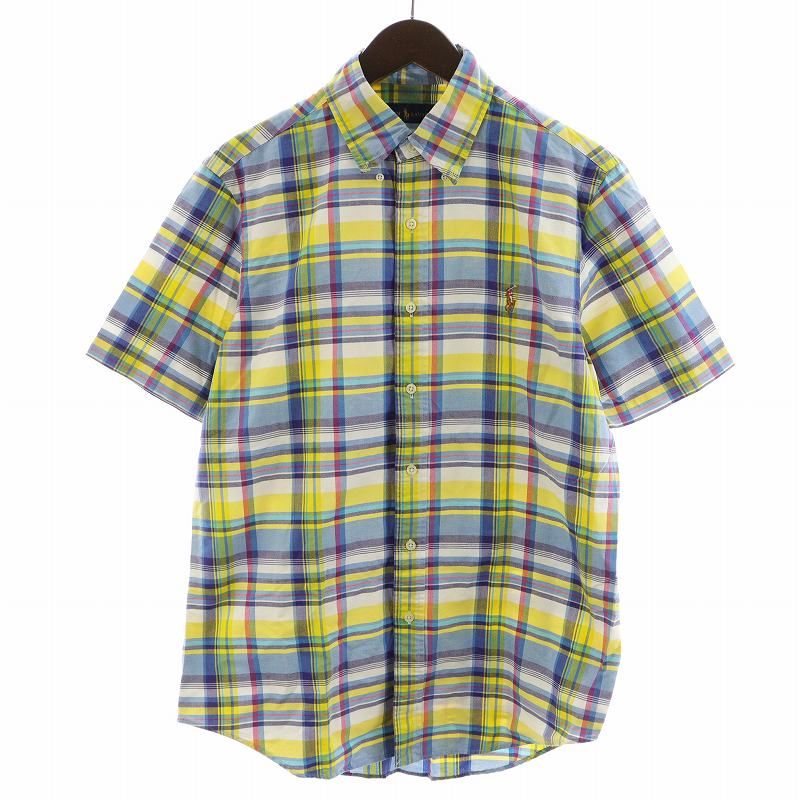 ラルフローレン RALPH LAUREN シャツ 半袖 チェック柄 コットン