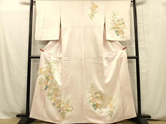 平和屋着物○訪問着 駒刺繍 飛鳥花器文 暈し染め 金彩 鬼