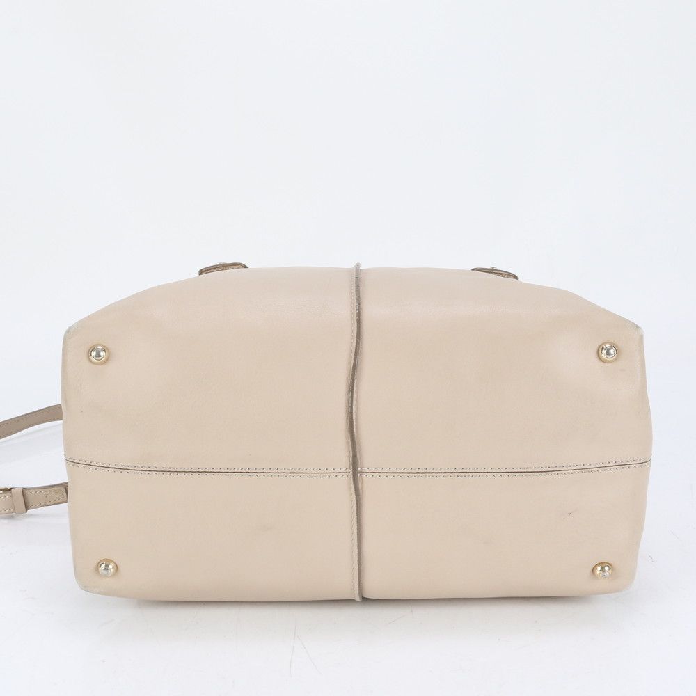 【定番】 トッズ Dスタイリング 2way トートバッグ レザー ベージュ TOD'S トッズ Dスタイリング レザー トート バッグ ベージュ
