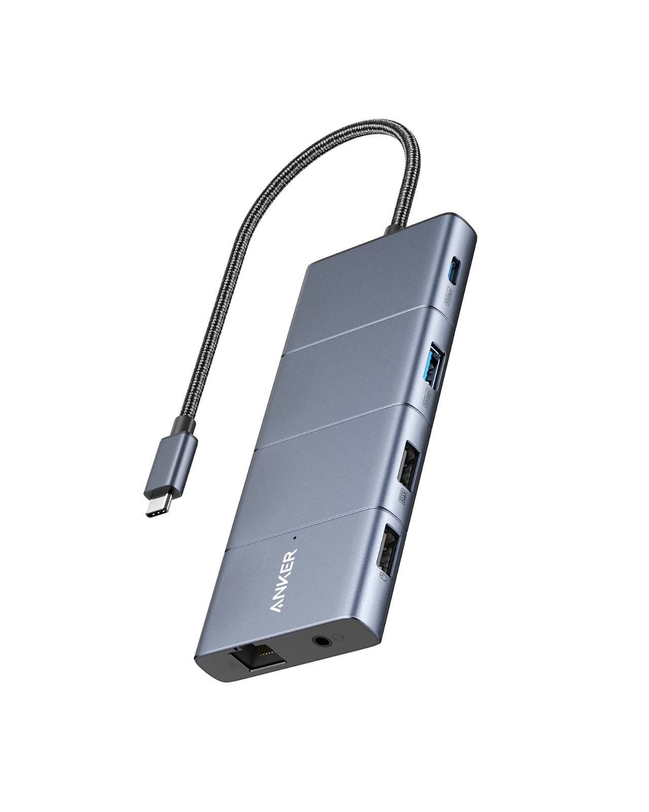 Anker 565 USB-C ハブ 11-in-1 10Gbps 高速データ転送 4K HDMIポート DisplayPort 100W USB PD対応 USB 3.2 Gen 2 USB-Cポート USB-Aポート イーサネットポート 搭載 A