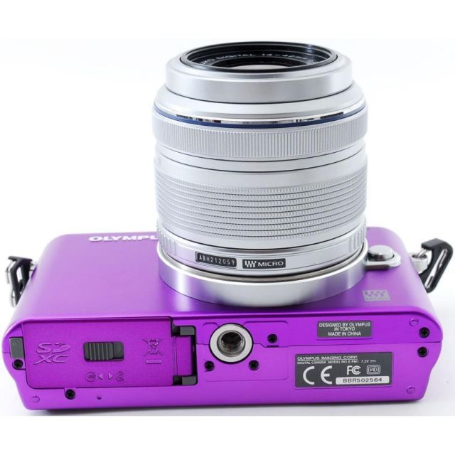 オリンパス ミラーレス OLYMPUS PEN mini E-PM1 レンズキット パープル