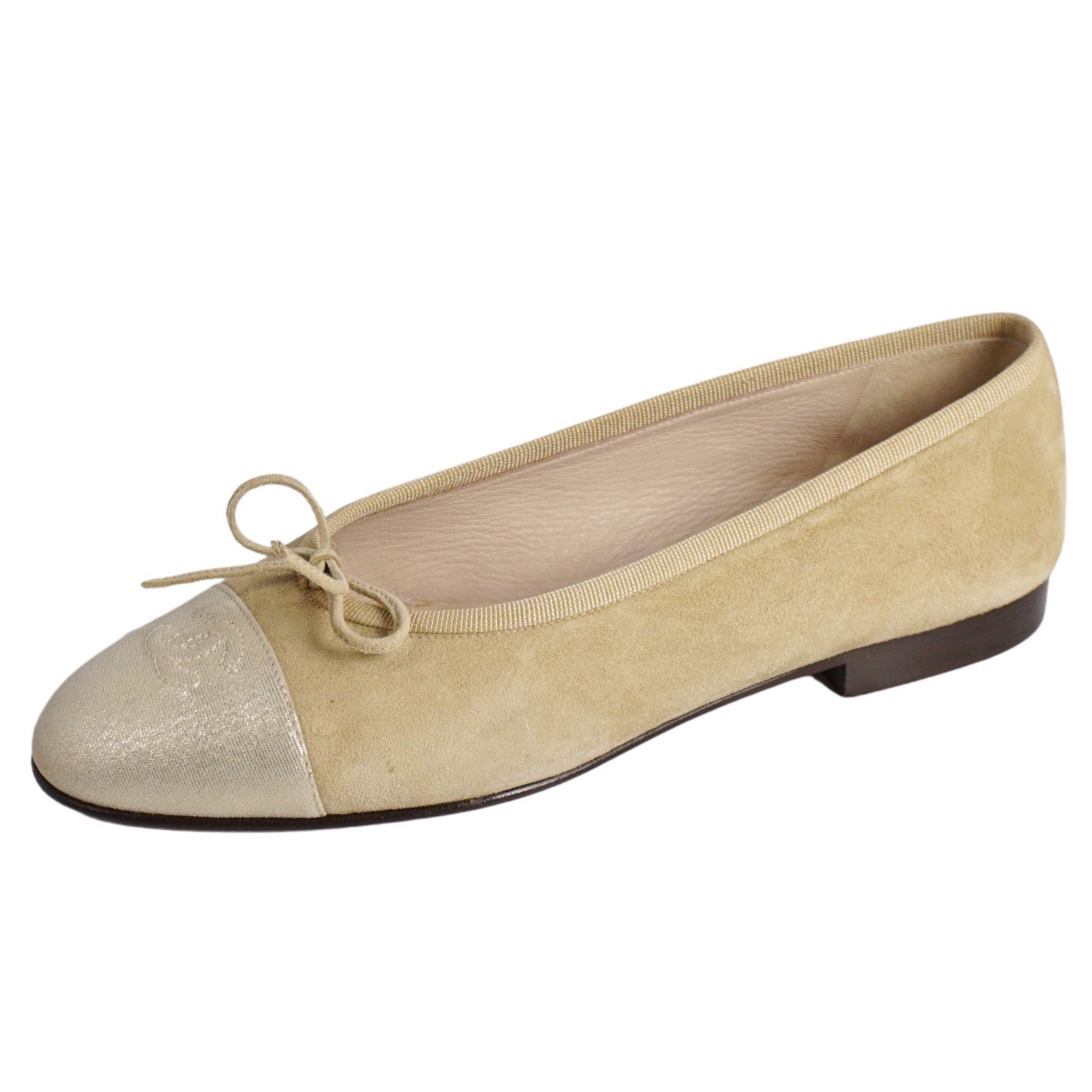 シャネル CHANEL パンプス バレリーナ A02819 リボン ココマ