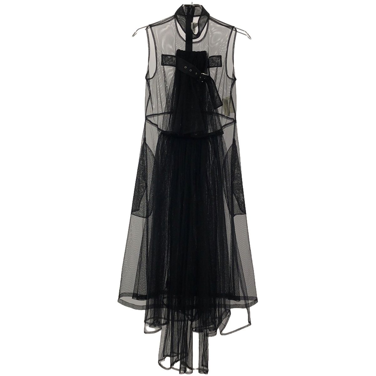 noir kei ninomiya ドッキングギャザーチュールドレスワンピース