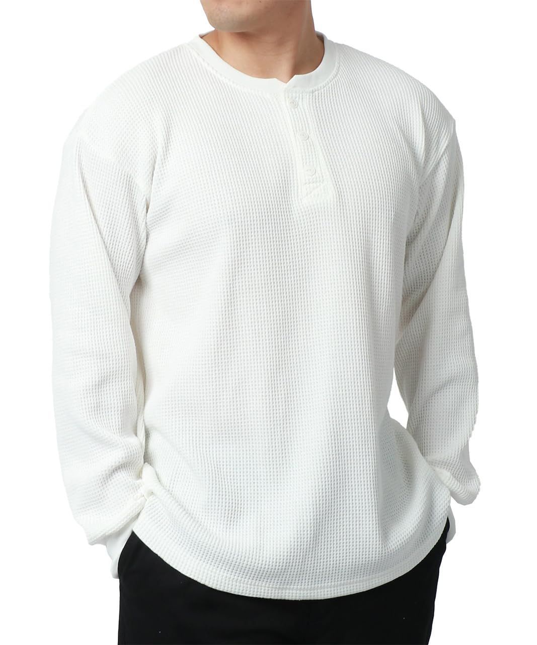 [エムアールユー] Tシャツ メンズ 長袖 M - 6L 無地 ヘンリーネック ワッフル サーマル 素材 ロンT カットソー ワッフルサーマル CREW/HENLEY 7分袖＆半袖 Tシャツ / クルーネック＆ヘンリーネック使用禁止 MONO-MART│MONO-MART  [モノマート] 公式オンラインストア