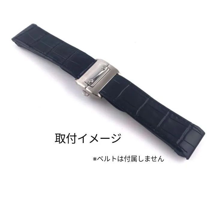 21mm 腕時計 修理交換用 Dバックル シルバー 【対応】カルティエ サントス100 LM 23mmラグ幅 Cartier - メルカリ