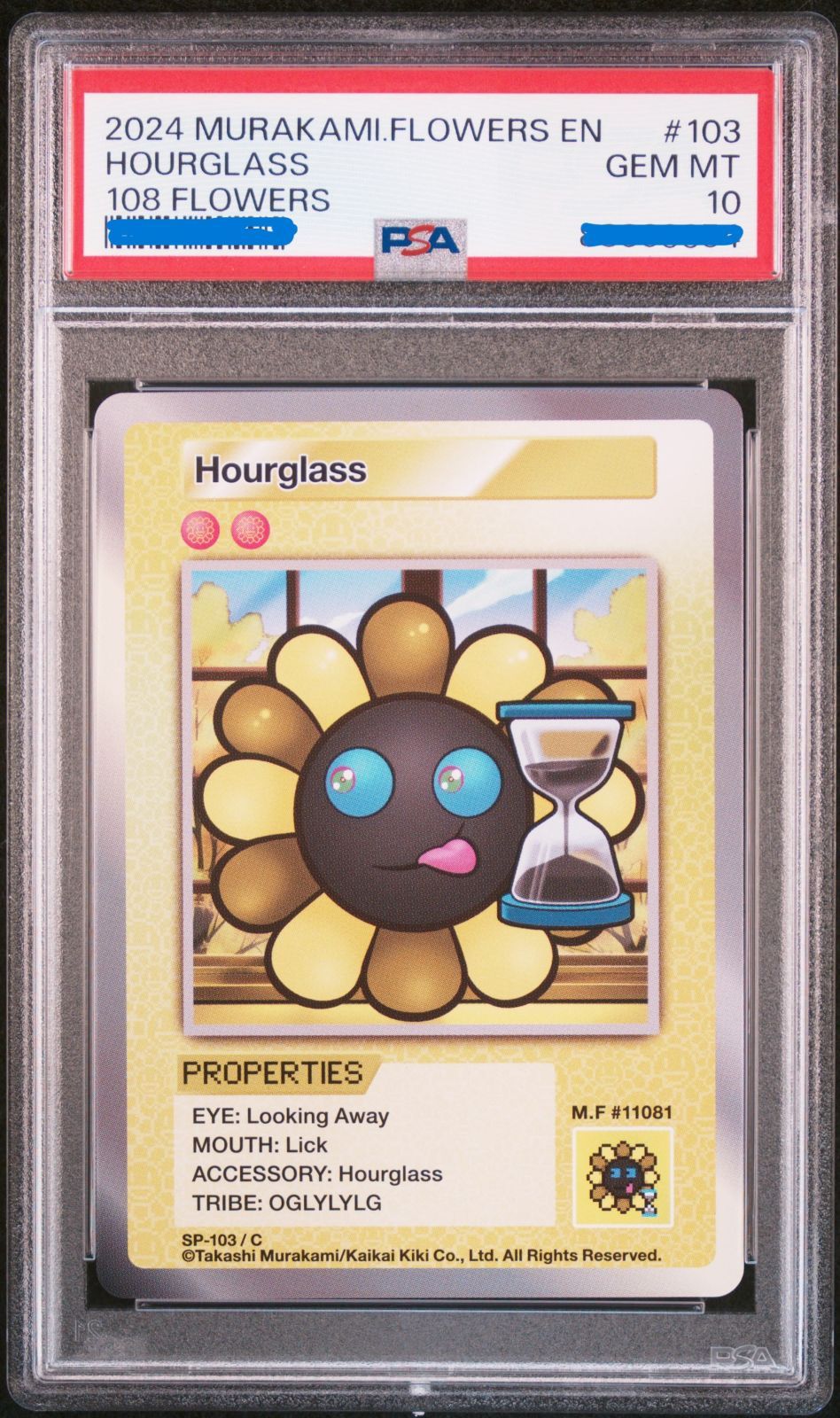 【PSA10】　村上隆　108フラワーズ  Hourglass 英語版 初版 PSA10 村上隆 108フラワーズ 朝ぼらけちゃん 日本語 英語 2枚
