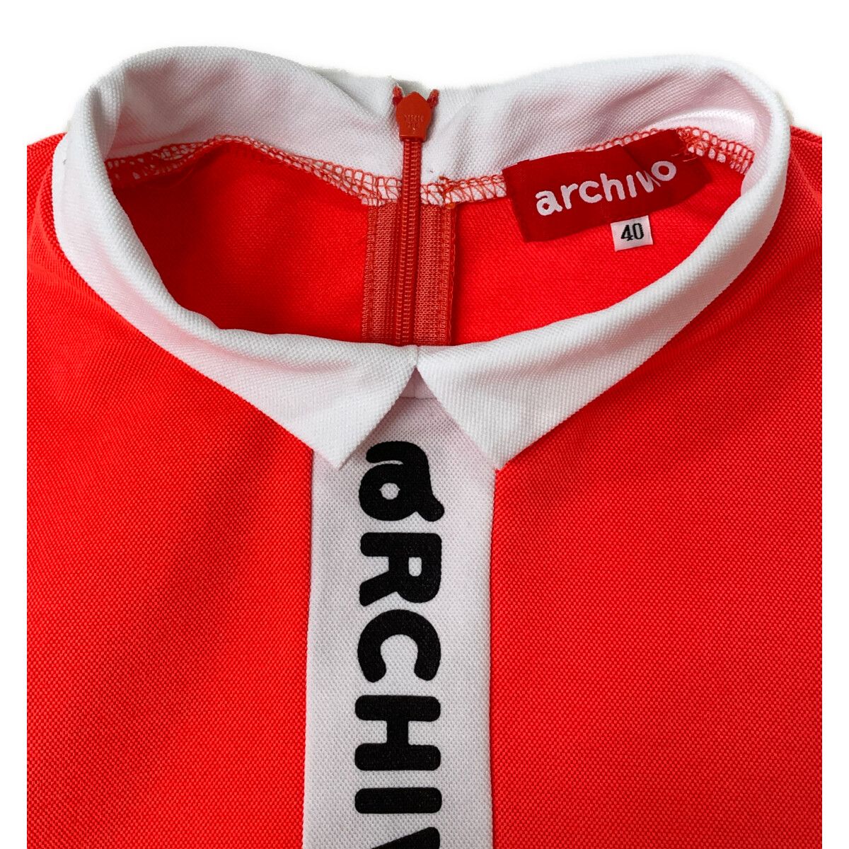 レディース アルチビオ archivio 半袖シャツ 40(L) オレンジ プルオーバー