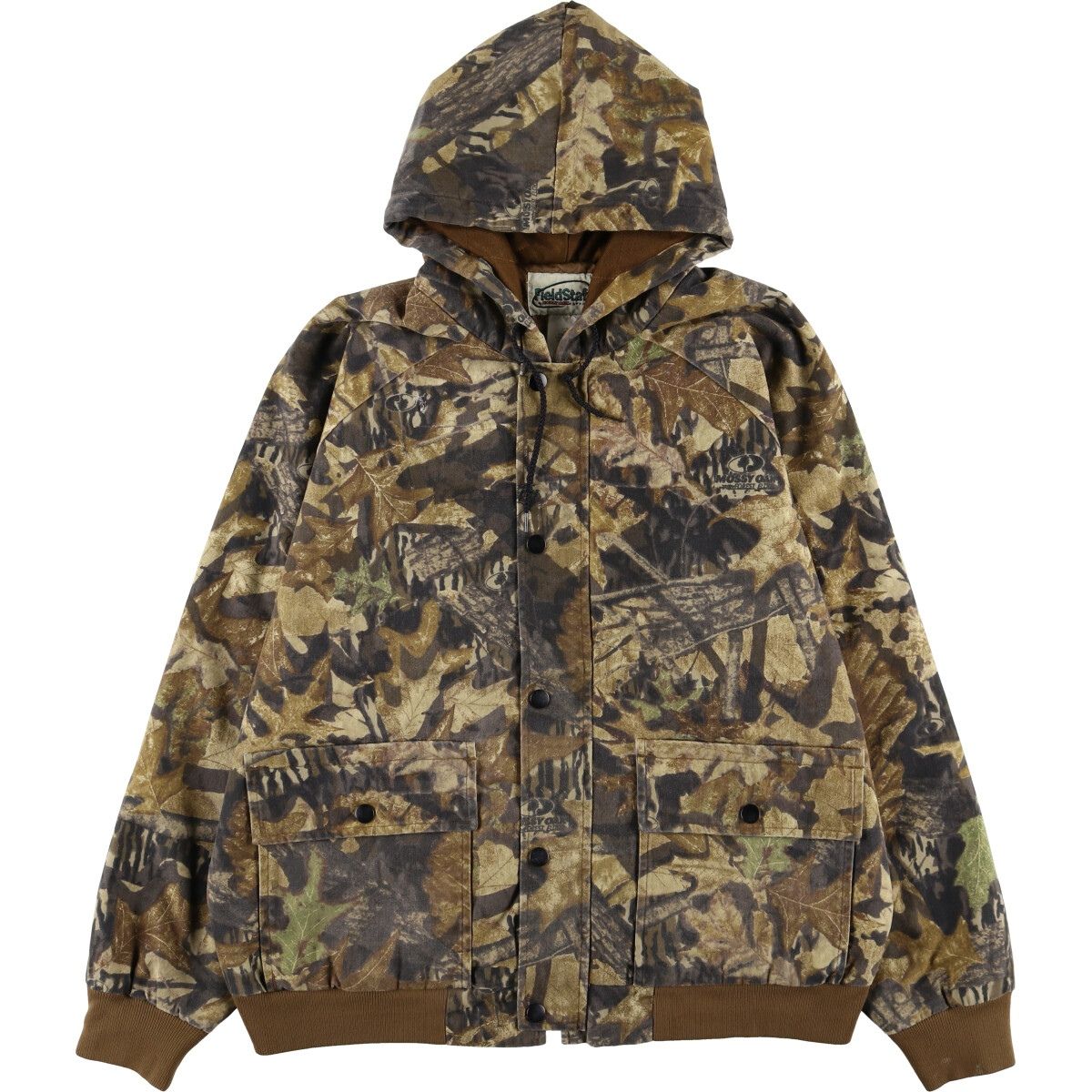 古着 MOSSY OAK 迷彩柄 リアルツリーカモ 中綿パーカー パファー