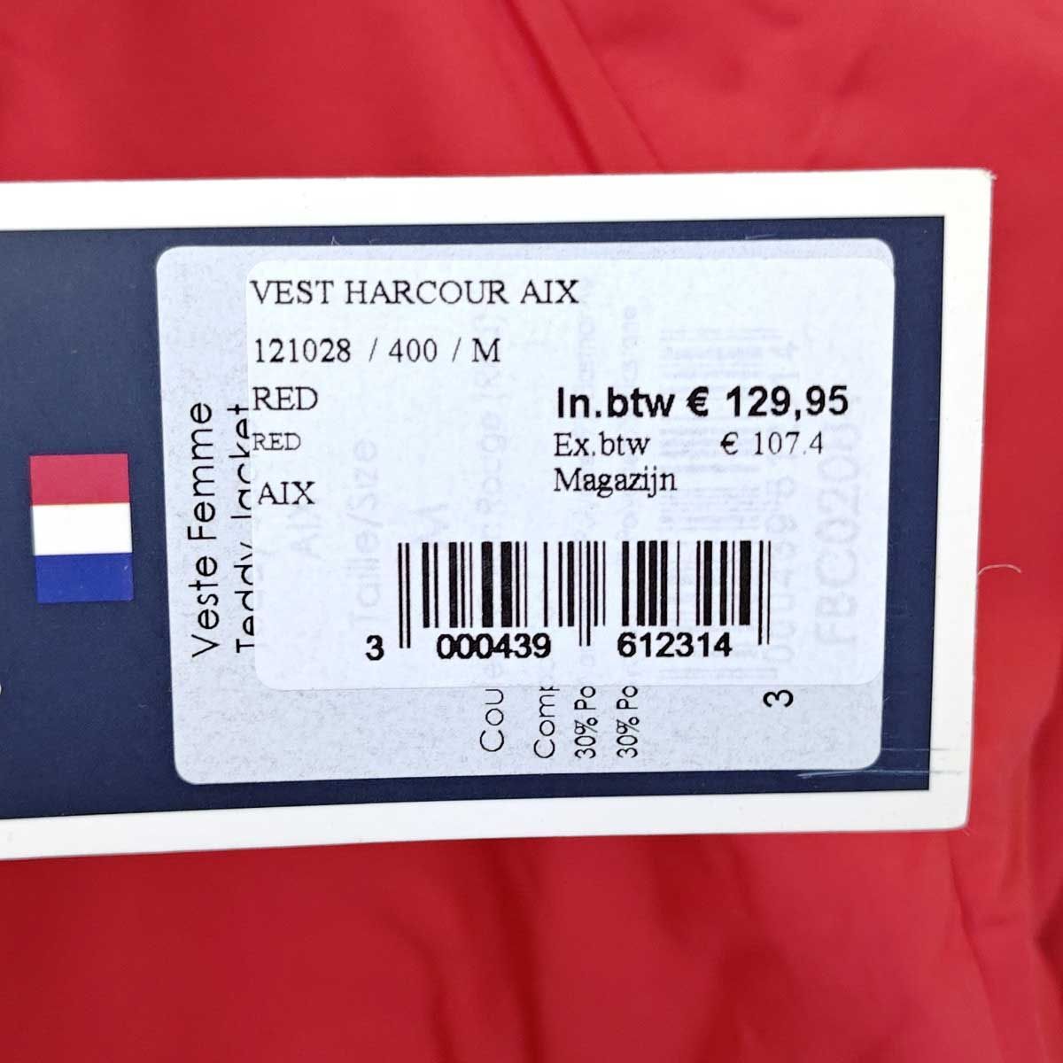 アークア HARCOUR Veste Aix ボタンダウン ストレッチ ライディング ジャケット M レッド レディース 乗馬 馬術 アークア HARCOUR Veste Aix ボタンダウン ストレッチ