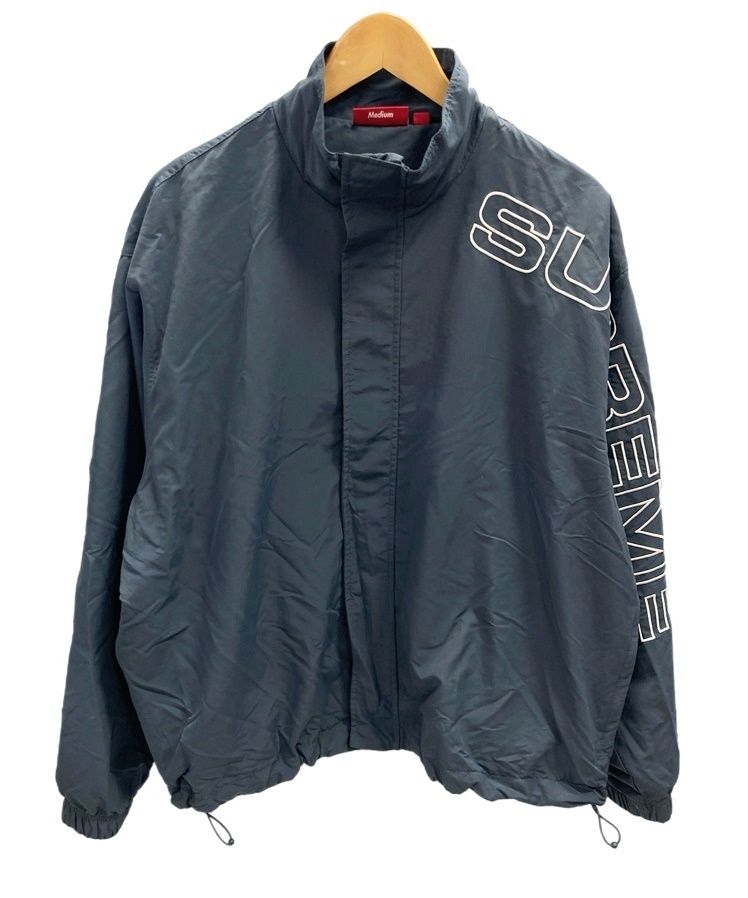 シュプリーム SUPREME Spellout Embroidered Track Jacket Dark Blue 23FW スペルアウト トラック ジャケット ジャケット ロゴ ネイビー Mサイズ 101MT-2244