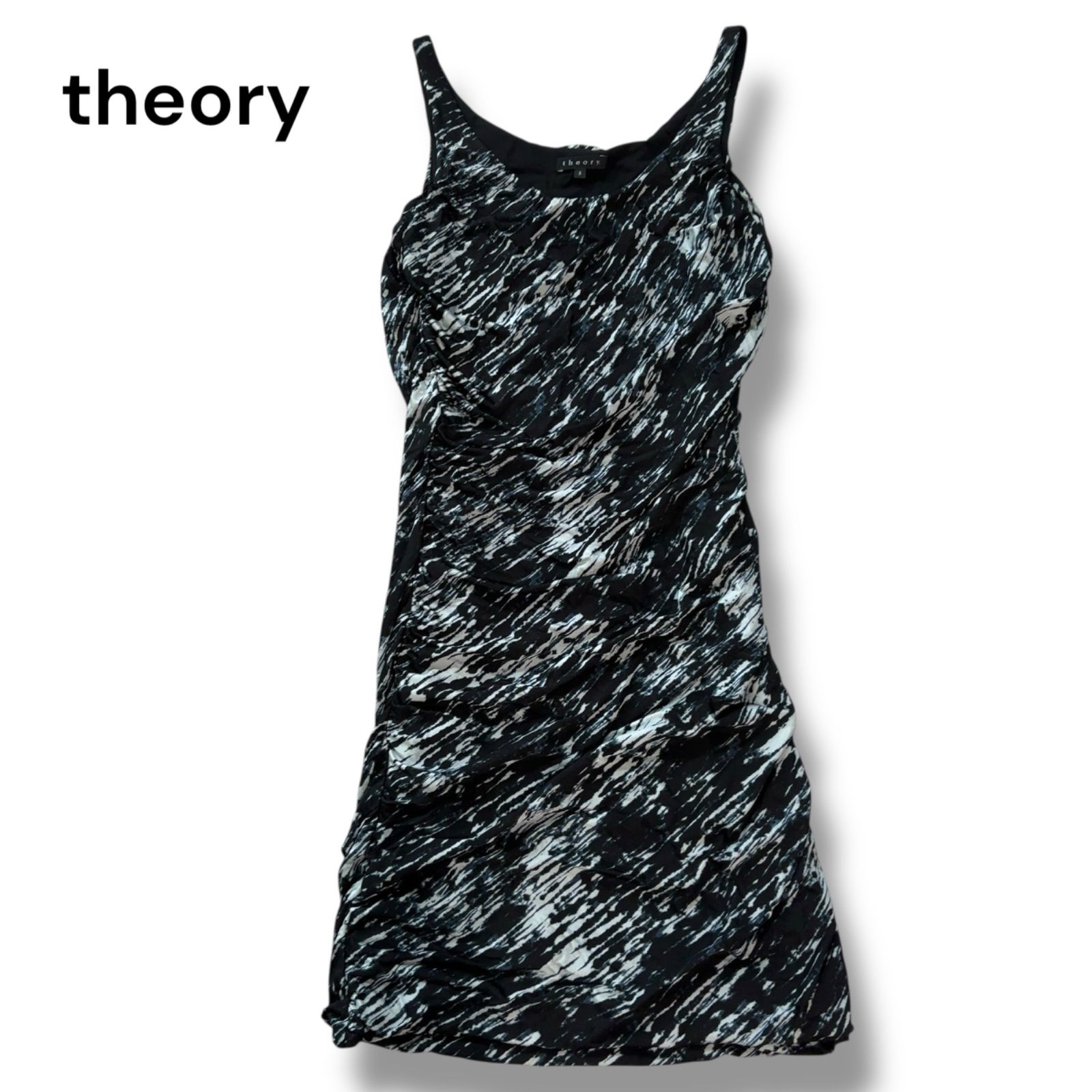theory ノースリーブ ミニワンピース 美品 theory セオリー ワンピース ミニワンピース タイト