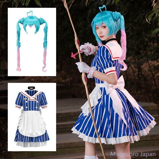 コスプレ衣装メイド服初音ミクアニメ二次元重音テト公式衣装