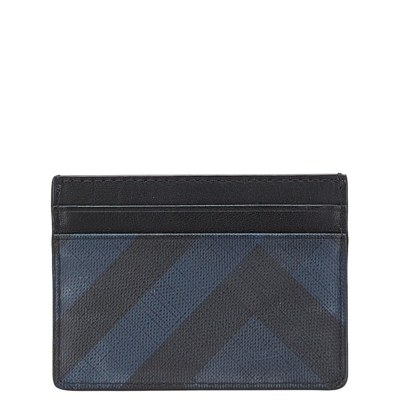 バーバリー ブラック ネイビー PVC レザー メンズ BURBERRY 1-0202563