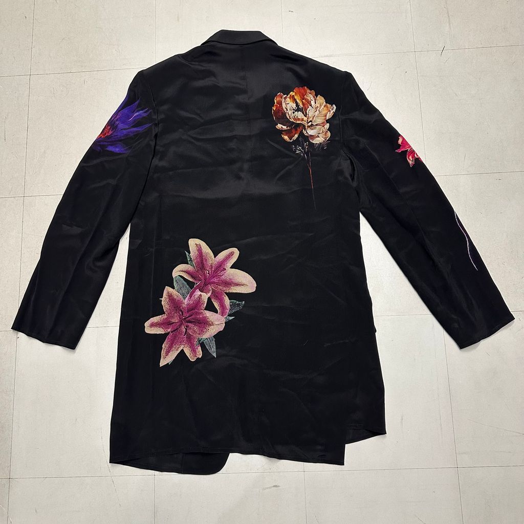 B Yohji Yamamoto ブラック アシメ テーラードジャケット Yohji Yamamoto POUR HOMME ヨウジヤマモトプールオム 25SS