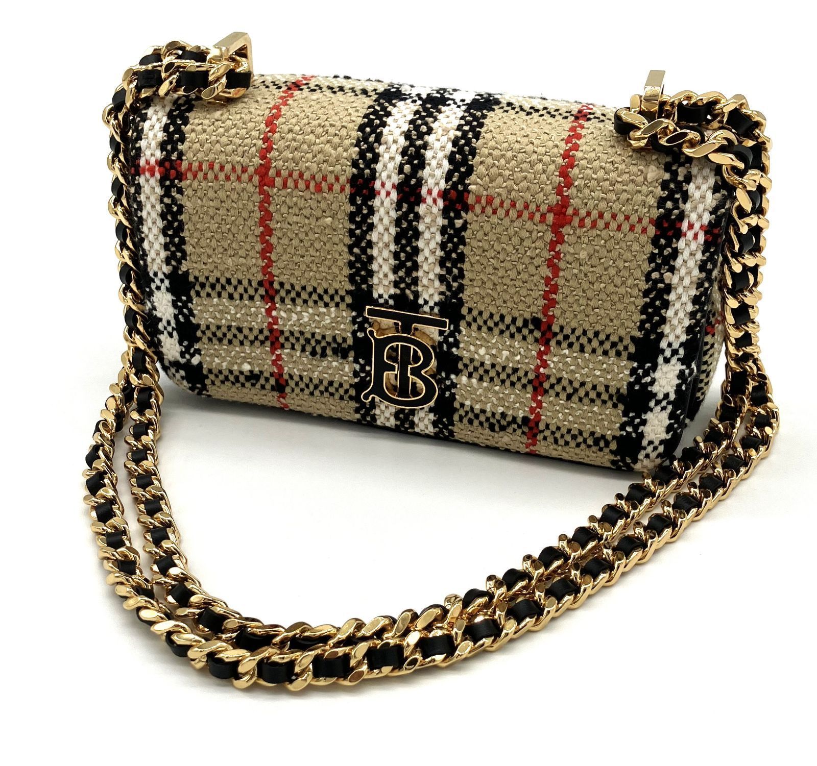 鑑定済み】正規品 バーバリー BURBERRY ミニローラ チェーン 