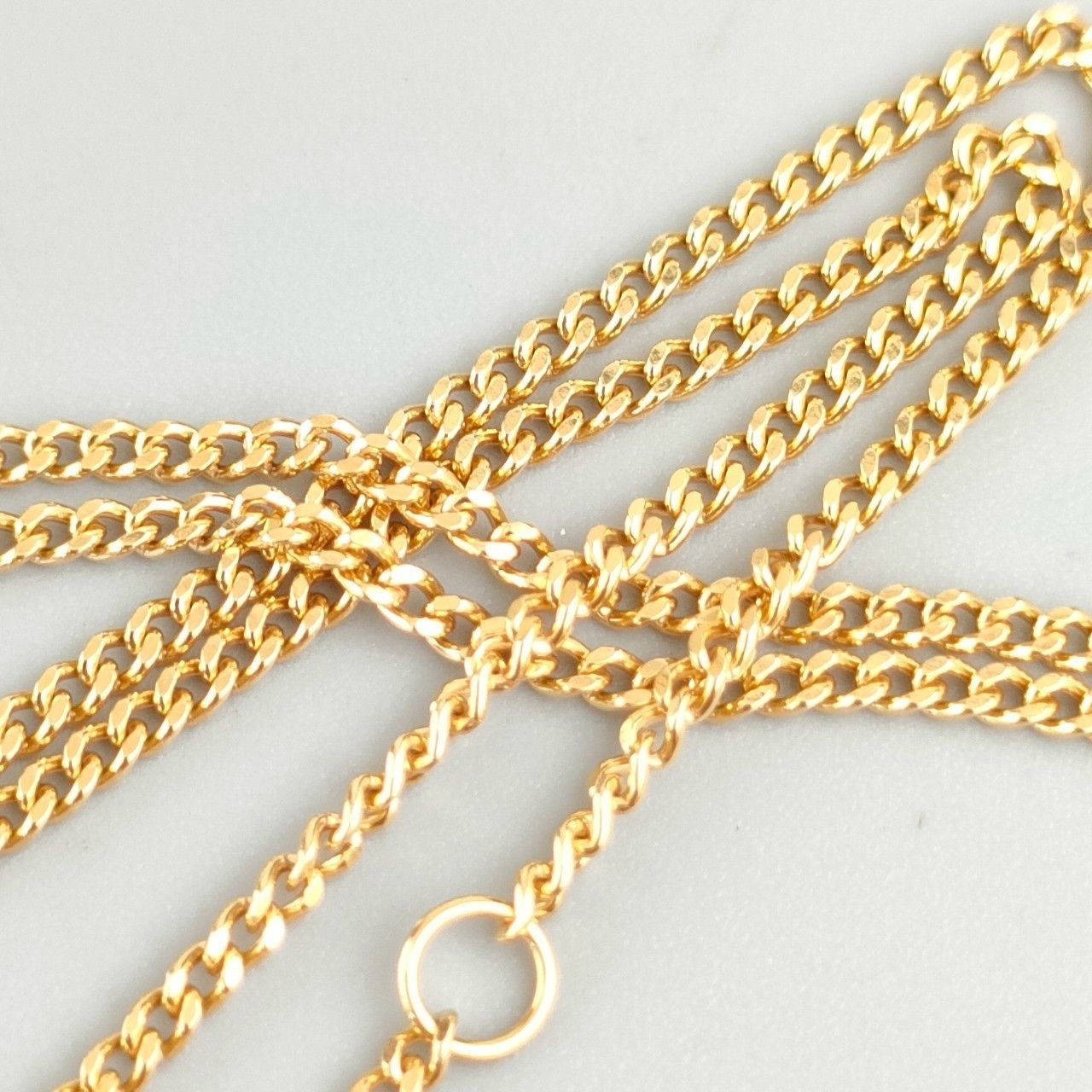 18K 喜平ネックレス　ITALY 750 刻印あり 18金 K18 喜平ネックレス 造幣局刻印 レディース 3.57g 41.5