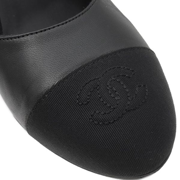 シャネル パンプス G40154 CHANEL シャネル パンプス ラムスキン ブラック 靴 レディース