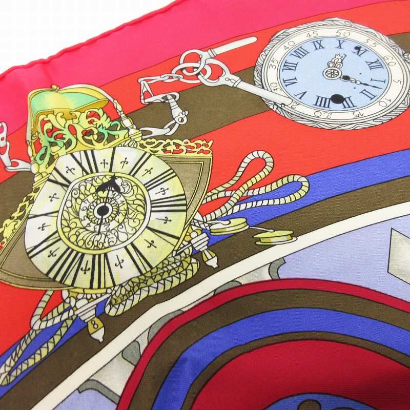 エルメス HERMES カレ90 la ronde des heures 時の輪舞 スカーフ シルク マルチカラー - メルカリ