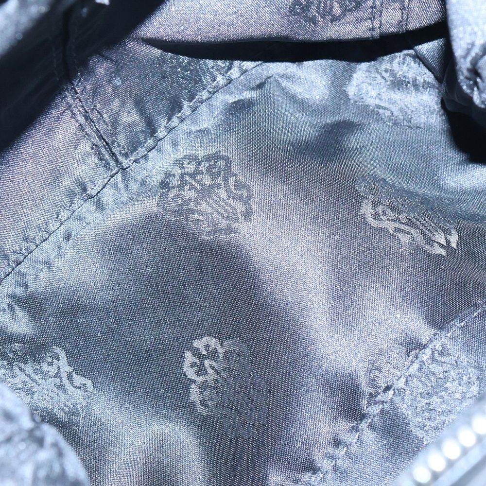 【鑑定済】クロムハーツ CHプラス レザーパッチ ダガージップ コスメ ポーチ CHROME HEARTS (クロムハーツ) COSMETIC POUCH CHプラスパッチ