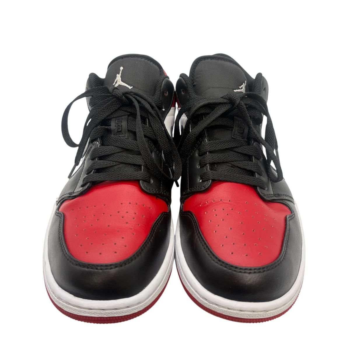 ♪3161 Nike Air Jordan 1 Low Bred Toe スニーカー 28cm 553558-612 