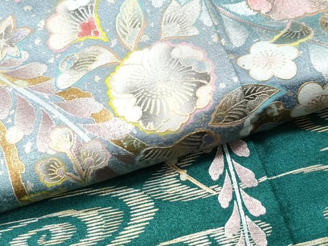 平和屋着物○訪問着 辻が花 暈し染め 金銀彩 正絹 逸品 CAAU1784yc