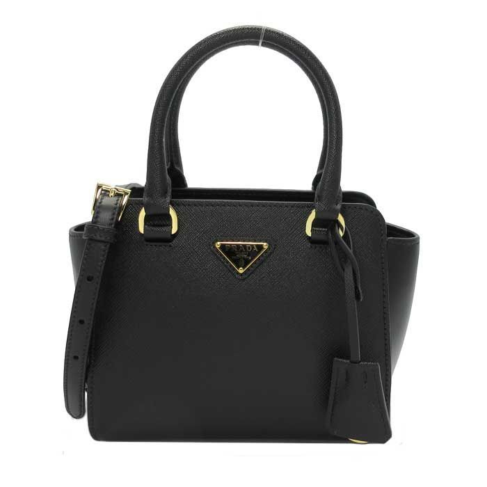 プラダ ハンドバッグ PRADA スモールバッグ 2WAY 斜め掛け 1BA380-2EDV-F0002 SAFFIANO+SOFT C NERO  (ブラック)アウトレット レディース - メルカリ