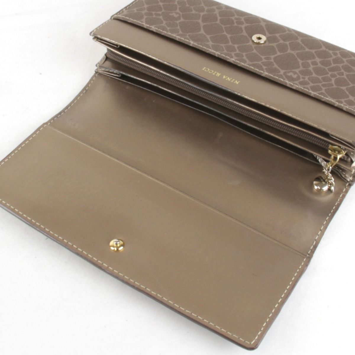 USED』NINA RICCI【ニナリッチ】 ジラフ柄 長財布 レディース