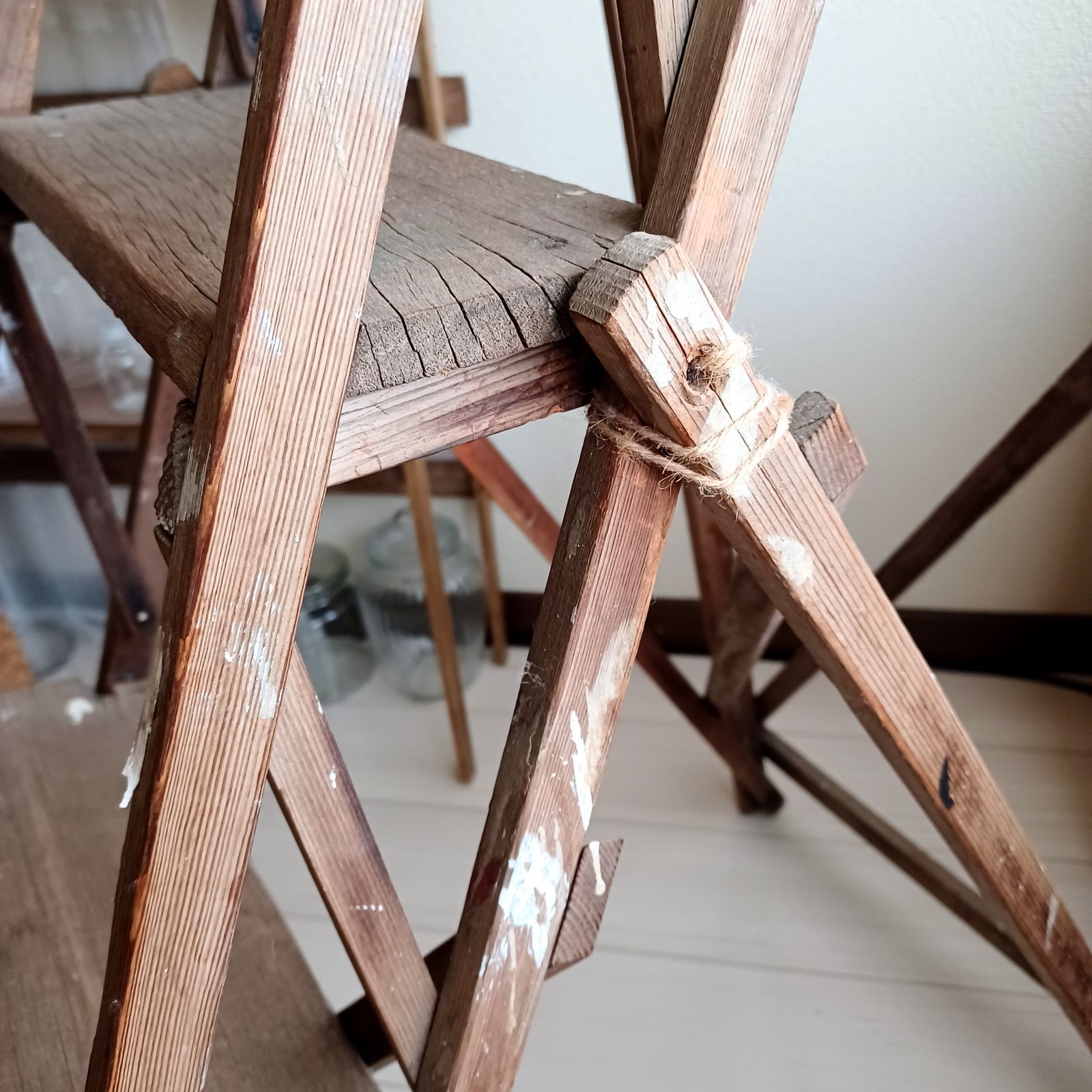 引取限定】shiturae select アンティークラダー antique ladder 