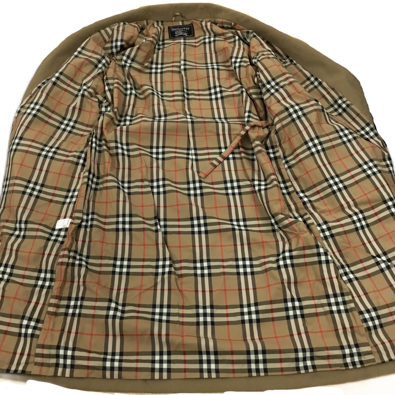 極美品✨バーバリー ツイード ウール コート 黒 ベージュ ノバチェック 38 BURBERRY LONDON CHECK PATTERNED DESIGN WOOL OVER COAT MADE