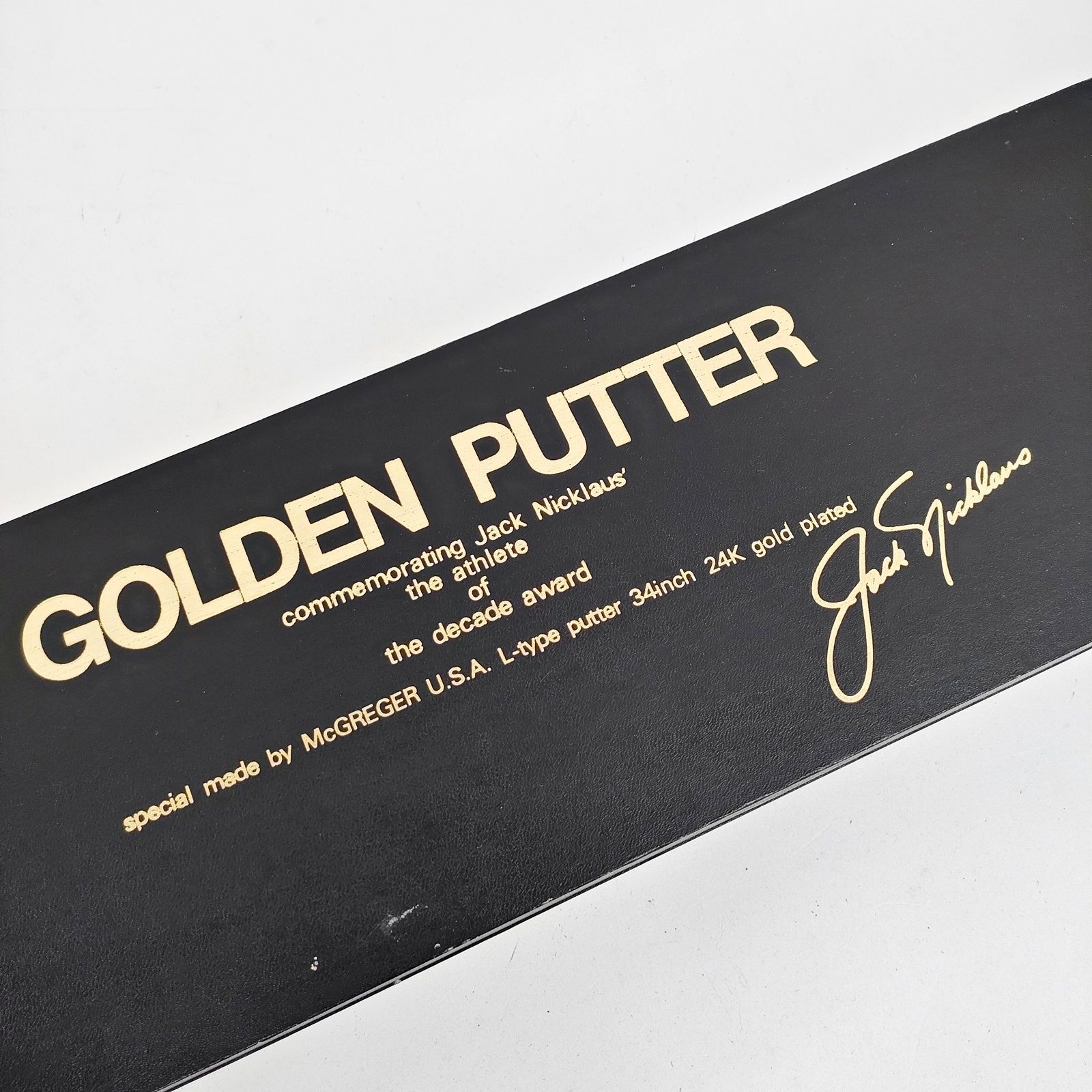 マグレガー ジャック・ニクラス 受賞記念 24KGP ゴールデン パター L型 34インチ ニクラウス Jack Niclaus McGREGER R2507-119 マグレガー ジャック・ニクラス 受賞記念 24KGP ゴールデン