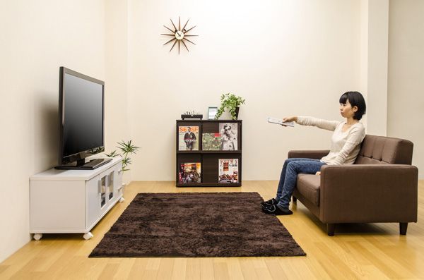 TREVIS 収納TVラック DBR/WH - メルカリ