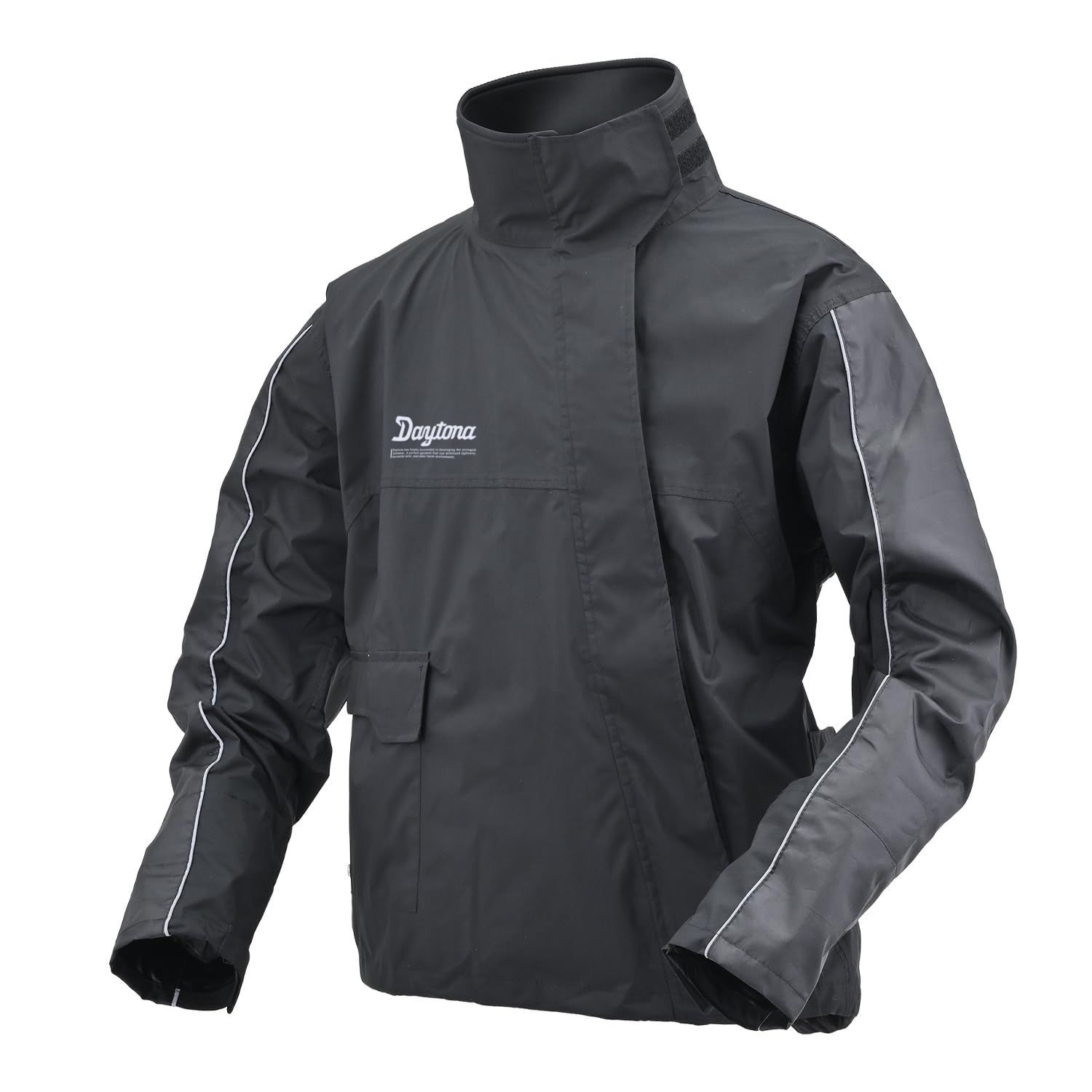セール ブラック メンズ DR-001補修品 ハイパフォーマンスレインウェア 防水 M 止水ファスナー ストレッチ 耐水圧20000mm ジャケットのみ レインウェア バイク用 デイトナ