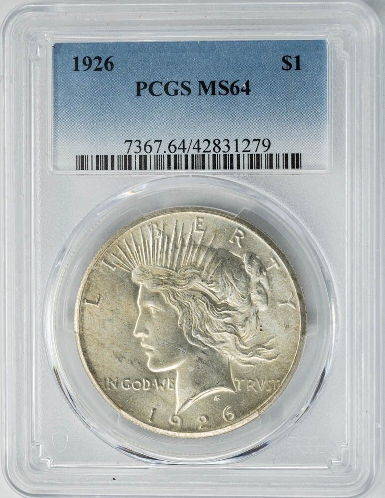 1926 Peace Silver Dollar $ MS64 PCGS 950058-4