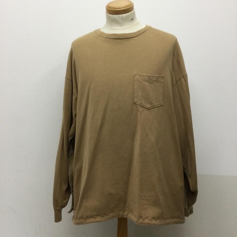 REMI RELIEF レミ レリーフ カットソー 長袖 REMI RELIEF 変形マスクエステル切替ロンT