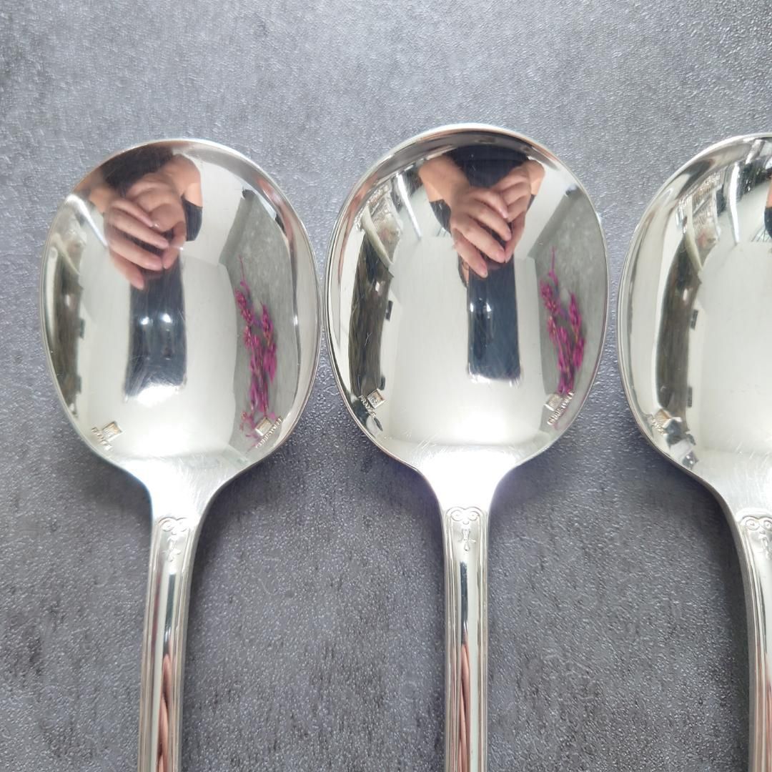 クリストフル マルメゾン コンソメスプーン 4点