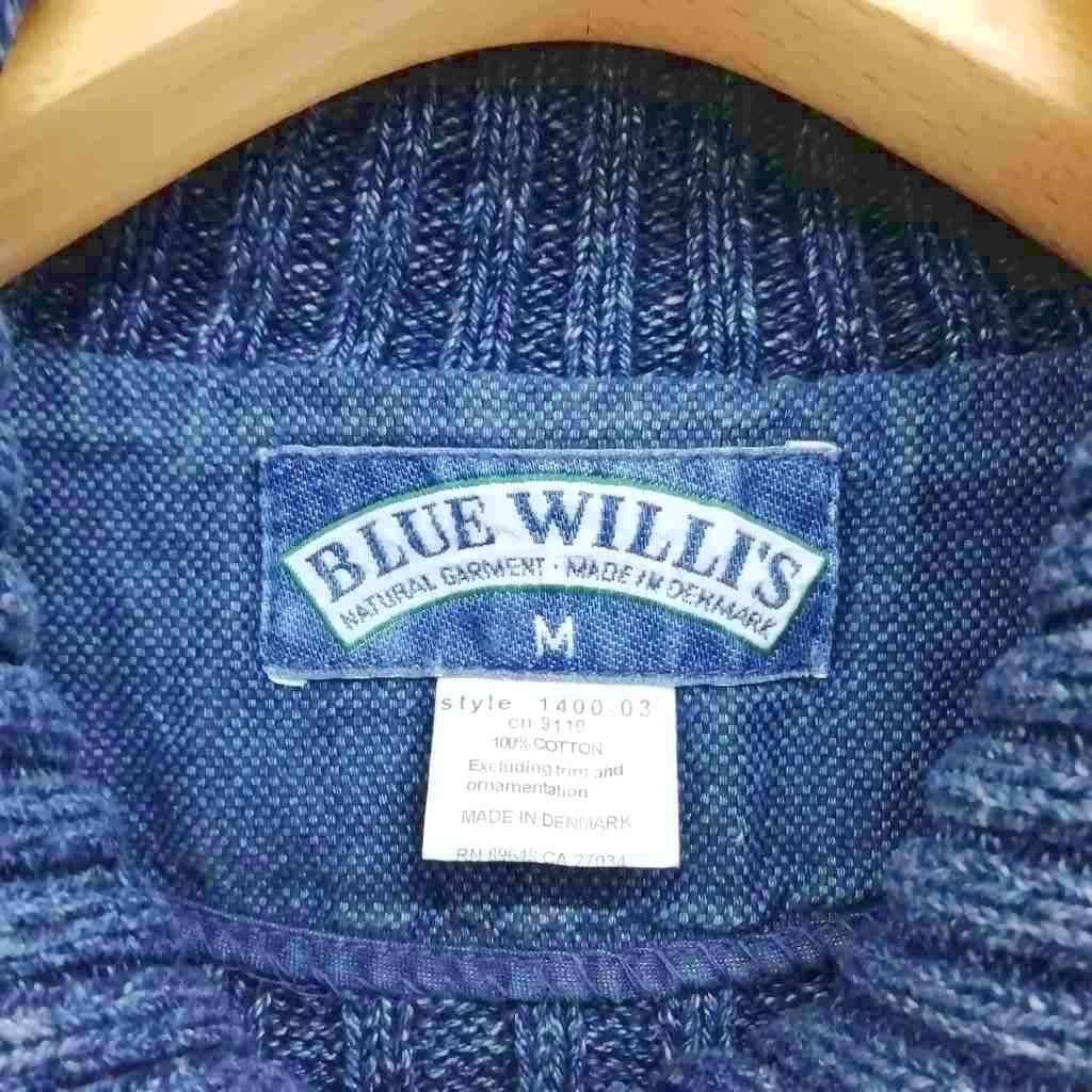 90s Blue Willi's インディゴ コットンニット プルオーバー L 楽天市場
