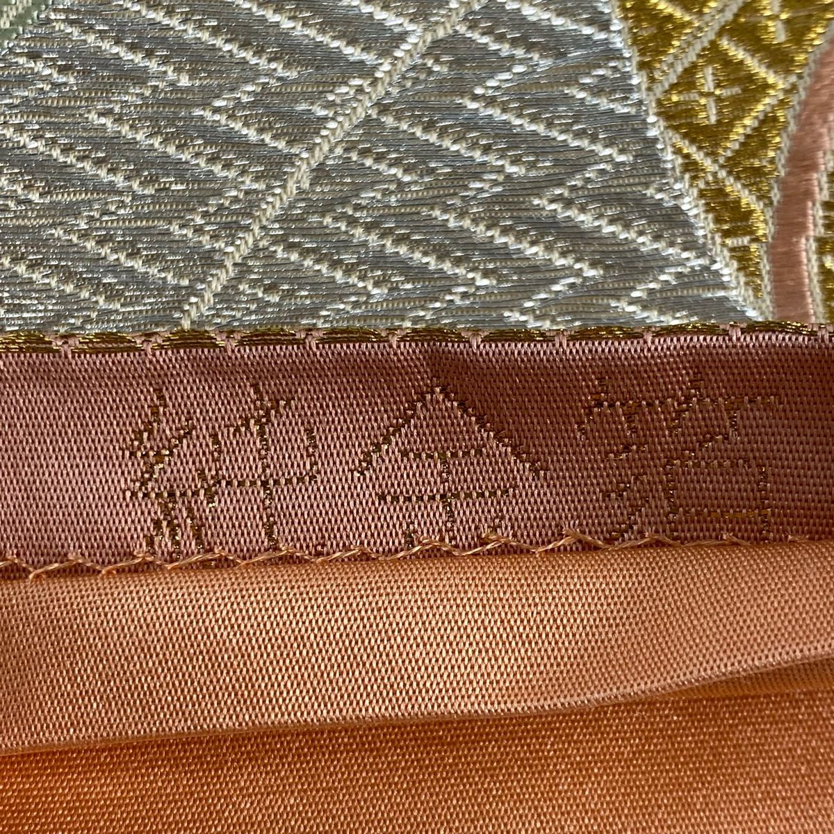 No.2580 正絹花筏金糸箔袋帯 No.2580 正絹花筏金糸箔袋帯