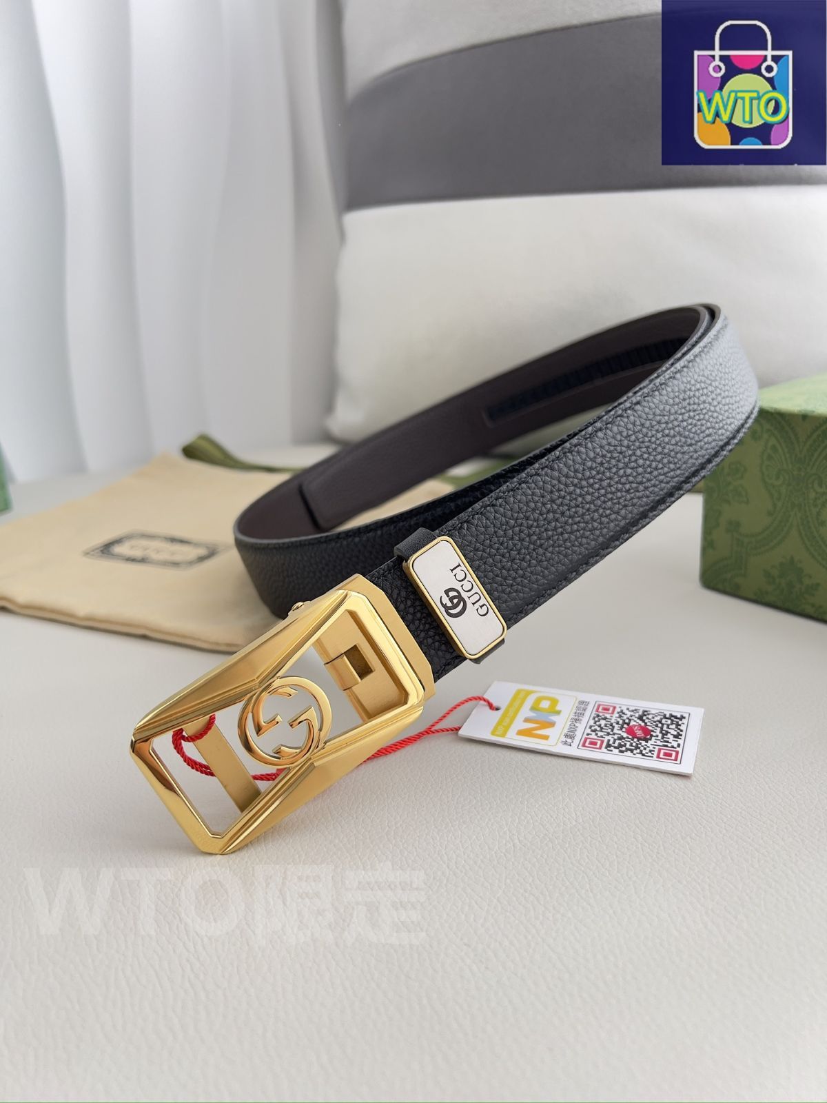 グッチ　GUCCI ベルト　未使用品 本日特価] グッチ Gucci 高級レザー ベルト＆バッグ スーパー