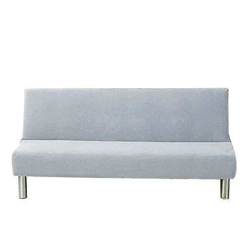 2人掛け150-190cm_ライトグレー ソファーカバー 肘なし2人掛け 3人掛け ソファーベッドカバー ストレッチ 北欧 ズレない おしゃれ ソファー保護カバー リビング ソファ カバー フィット感 伸縮 肌触り 滑り止め 柔らか 汚れ防止 犬 猫 傷防止