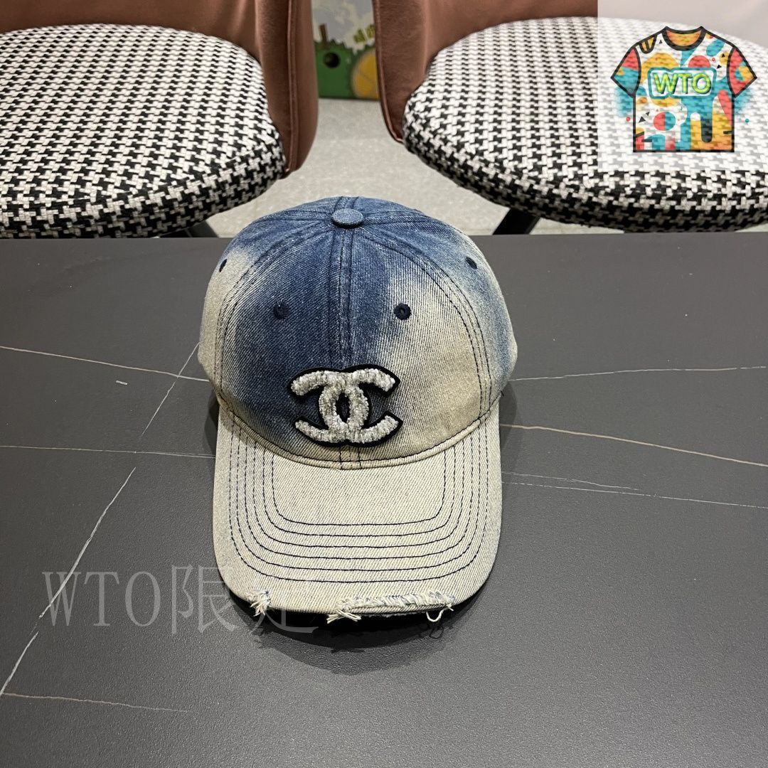 美品CHANELキャップ　デニム 2104102164030-1.jpg
