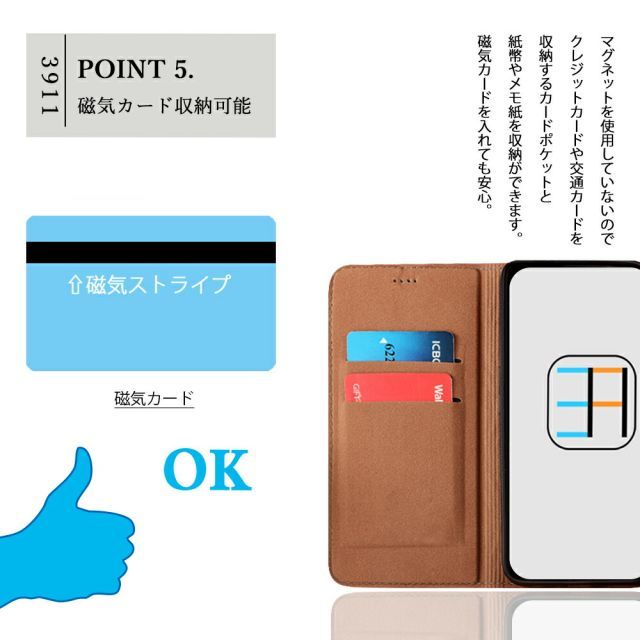 CA8104-N] [Galaxy A21 シンプル] iPhone14 pro ケース 手帳型