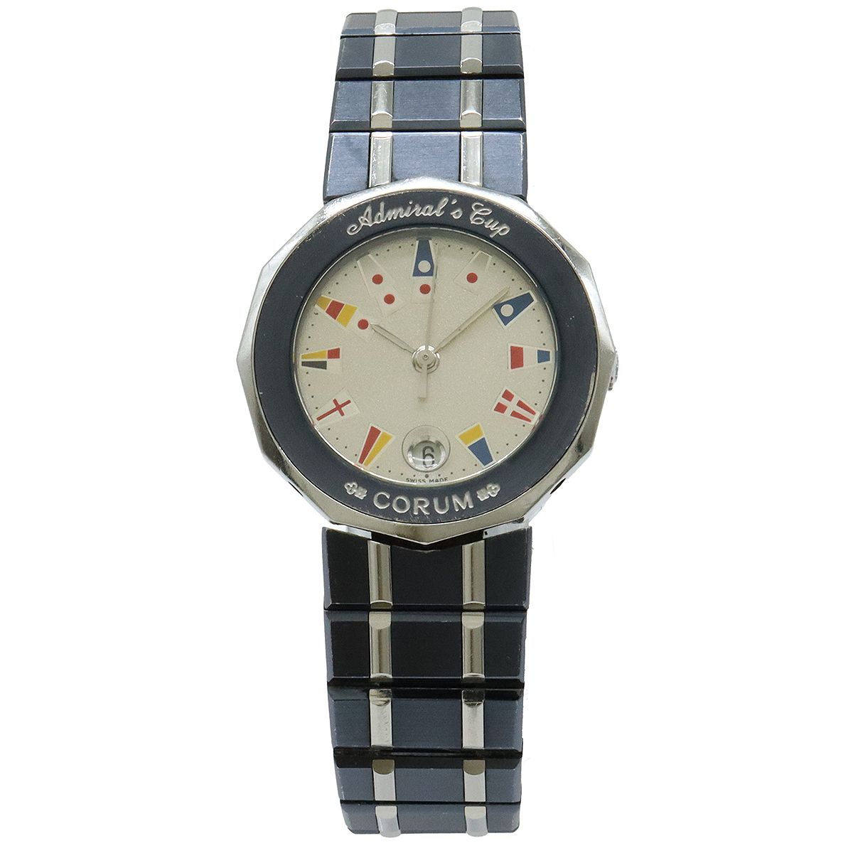 コルムCorum39.610.20 V50Bアドミラルズカップクォーツレディース CORUM コルム アドミラルズカップ 39.610.30V50B ブラウン文字盤