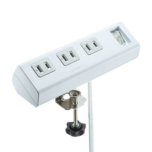 5個セット サンワサプライ 便利タップ クランプ固定式 TAP-B53WX5