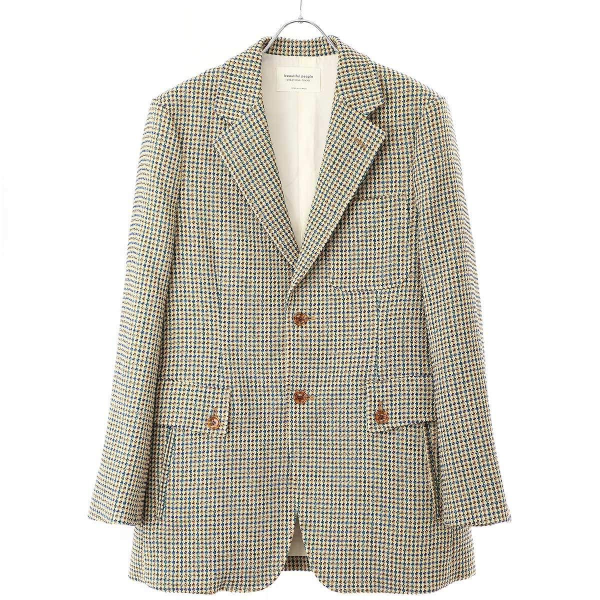 beautiful people ビューティフルピープル 23AW big kersey tweed 